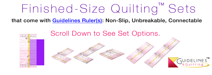 Finished Size Quilting by Guidelines4Quilting