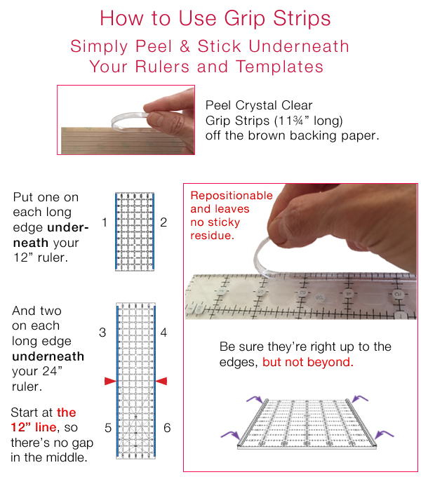 How to use Grip Strips by Guidelines4Quilting