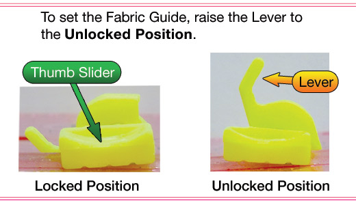 How to set the Fabric Guide