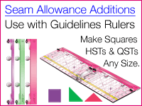 Seam Allowance Additions for Guidelines Rulers by Guidelines4Quilting