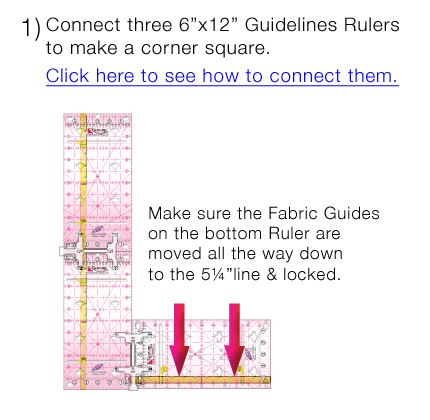 The Super Easy Way to Square Up Your Fabric using 3 Guidelines Rulers by Guidelines4Quilting