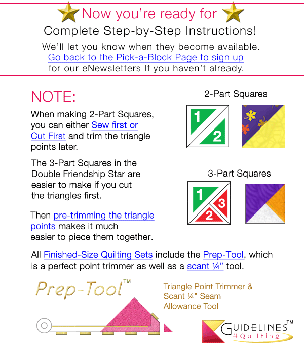 Pick-a-Block, Any Block and Make It Any Size - by Guidelines4Quilting