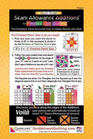 QR-SAA Booklet by Guidelines4Quilting