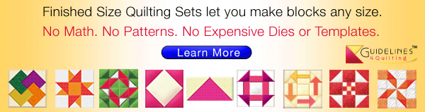 Finished Size Quilting by Guidelines4Quilting