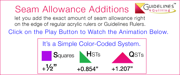 Seam Allowance Additions by Guidelines4Quilting