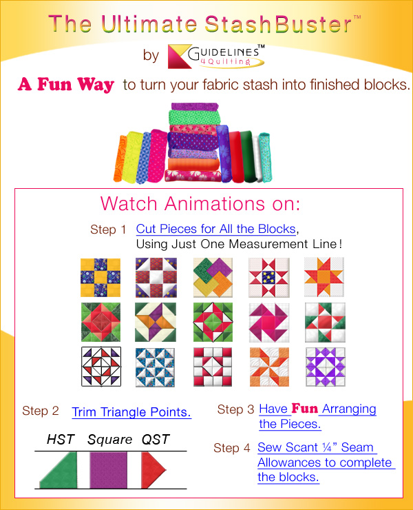 The Ultimate Stashbuster by Guidelines4Quilting