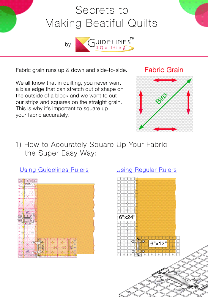 How to Cut Pieces Accurately by Guidelines4Quilting