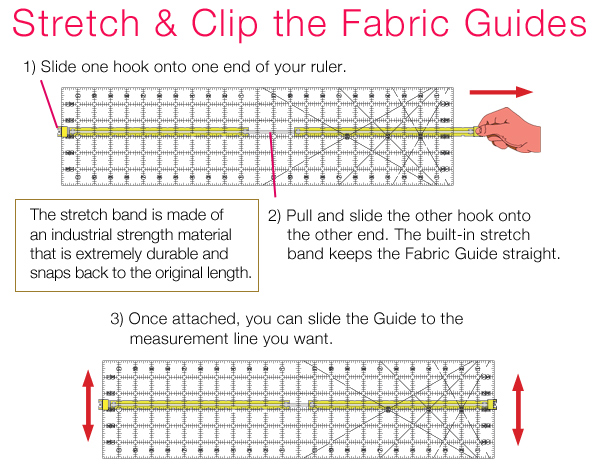 How to Use Fabric Guides included in the Quilt Ruler Upgrade Kit by Guidelines4Quilting